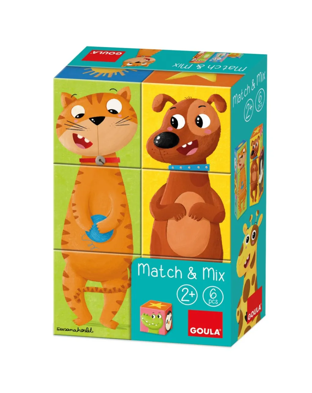 Goula Giochi Primi Mesi-6 Cubi Match & Mix -