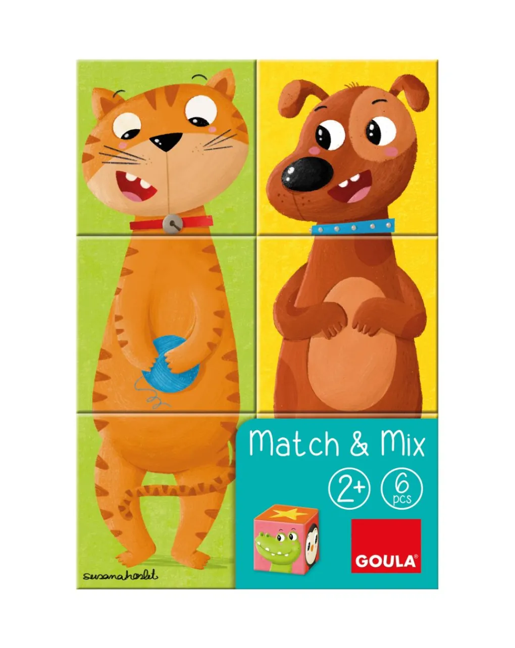 Goula Giochi Primi Mesi-6 Cubi Match & Mix -