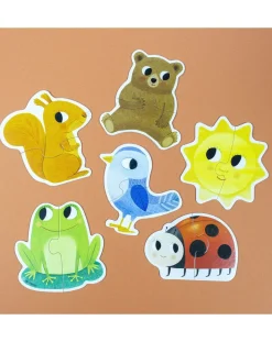 Goula Puzzle Per Bambini-6 Puzzle Form -