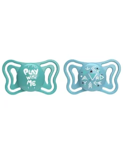 Chicco Succhietti-2 Succhietti Physio Light Blue Sil 16-36M -