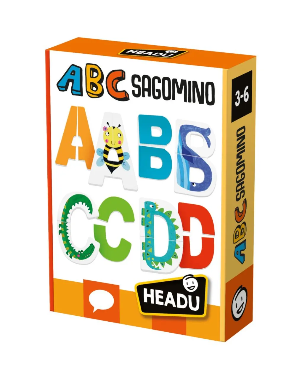 Headu Giochi Didattici-Abc Sagomino. L’Alfabeto Delle Lettere Sagomate! 3/6 Anni -