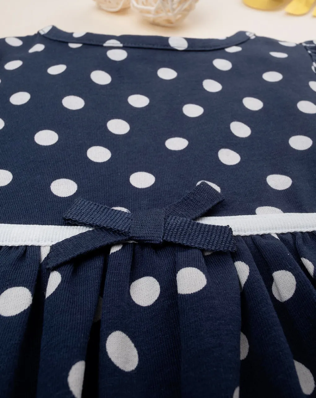 Prenatal Vestiti E Completi-Abito Bimba Blu In Jersey Fantasia Allover