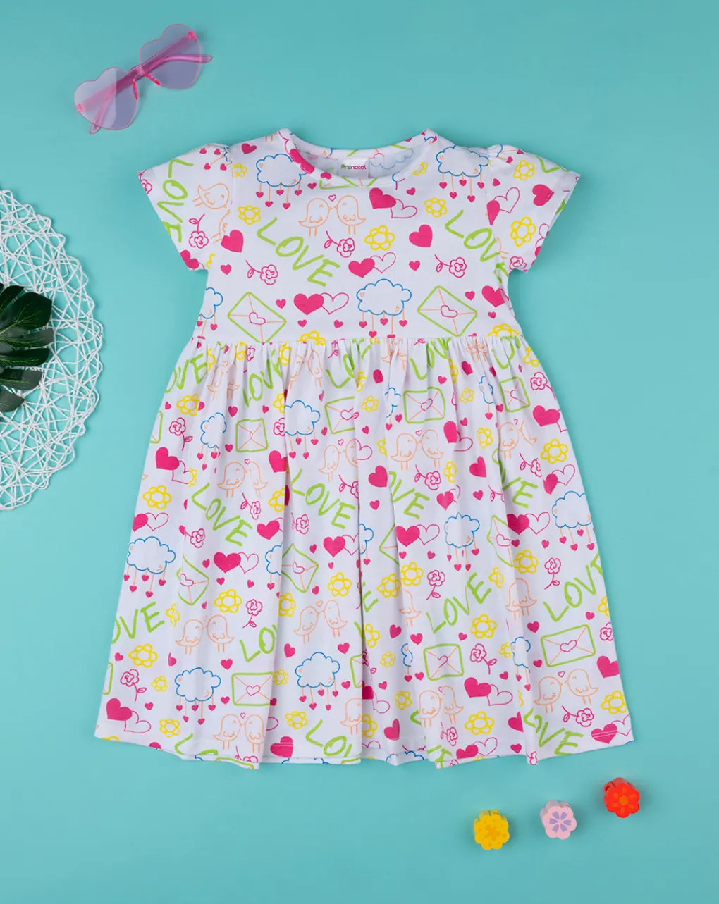 Prenatal Vestiti E Completi-Abito Bimba "Disegnini Love”
