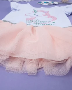 Prenatal Vestiti E Completi-Abito Bimba In Jersey Gonna Di Tulle