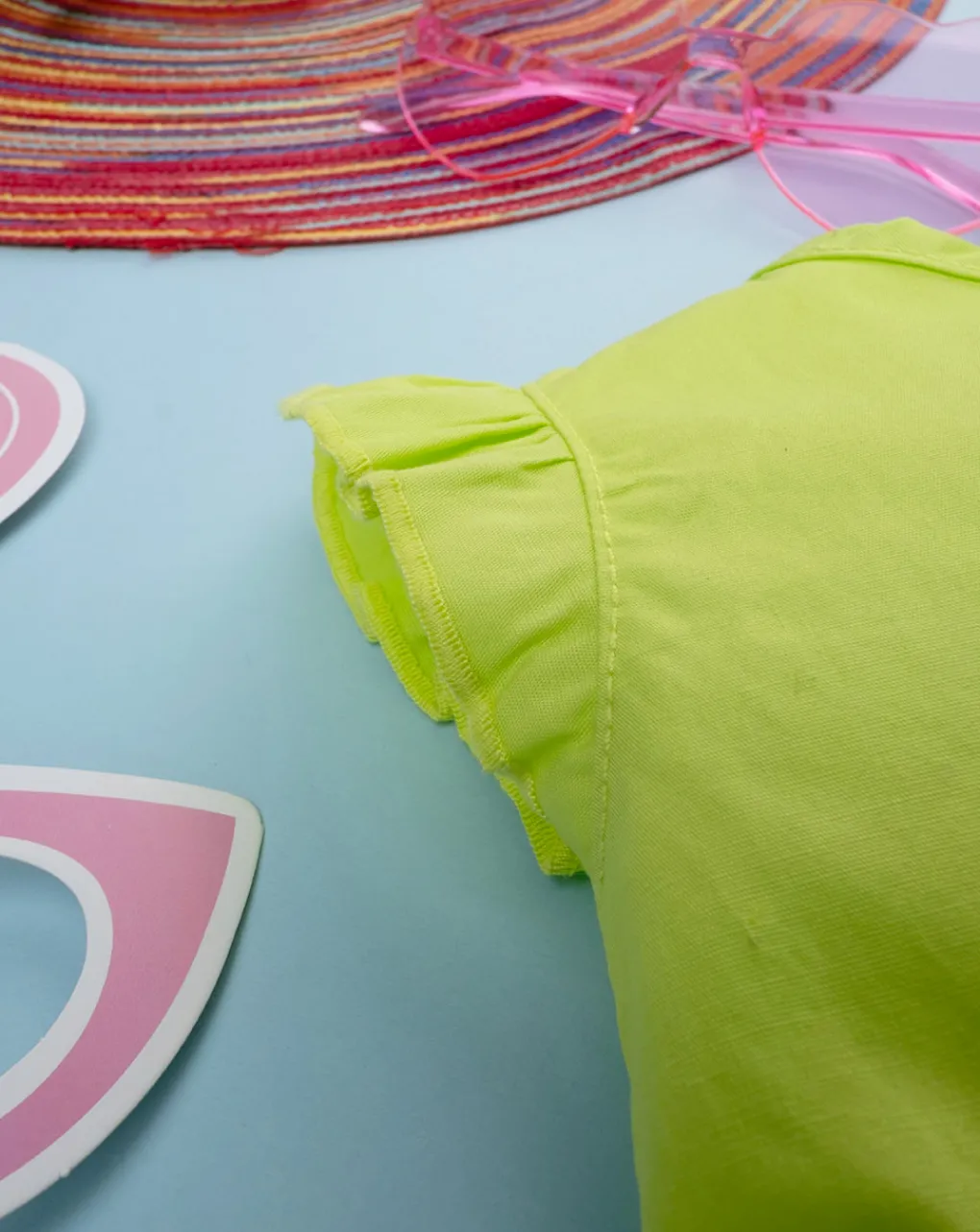 Prenatal Vestiti E Completi-Abito Bimba Popeline Verde Chiaro