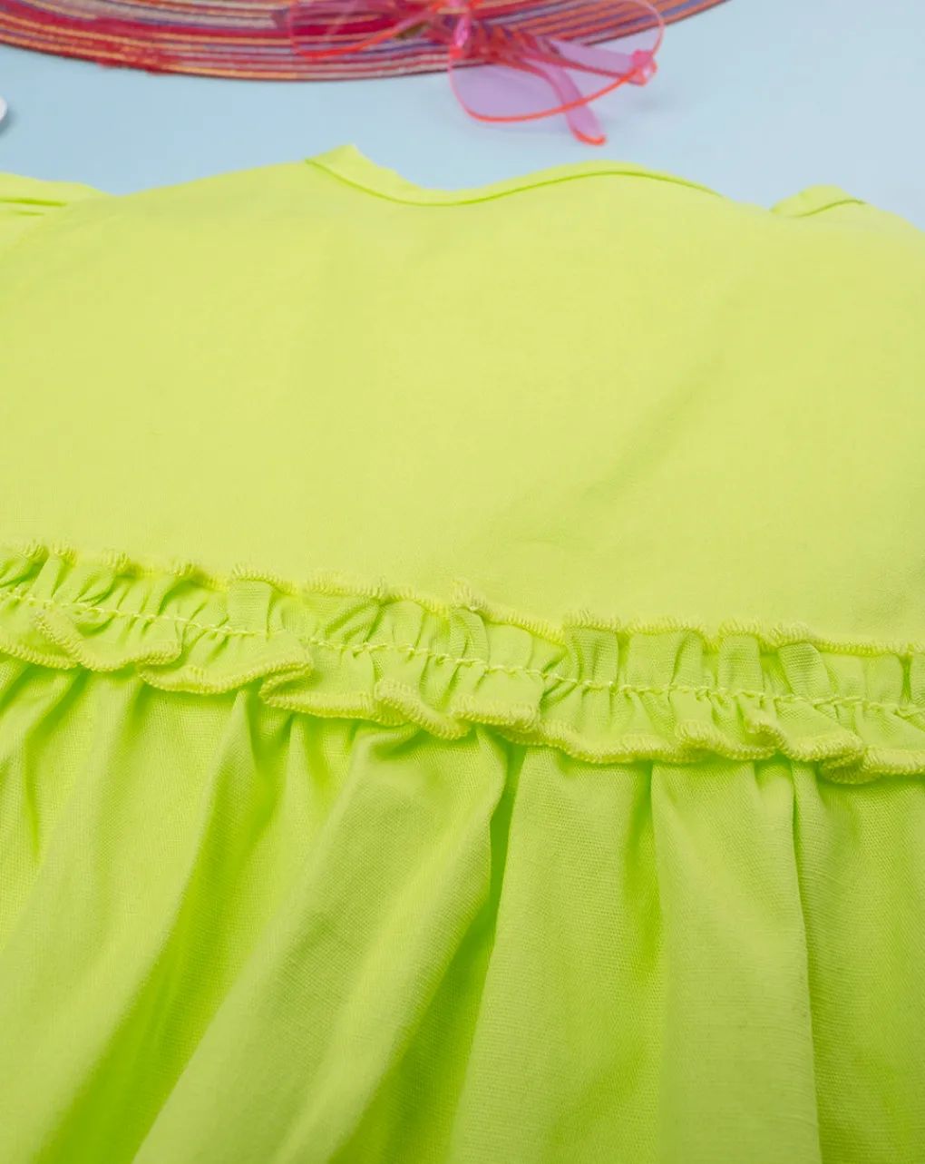Prenatal Vestiti E Completi-Abito Bimba Popeline Verde Chiaro