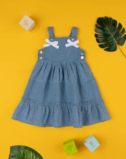 Prenatal Vestiti E Completi-Abito Chambray Bimba Denim