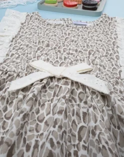 Prenatal Vestiti E Completi-Abito Jersey Bambina Animalier