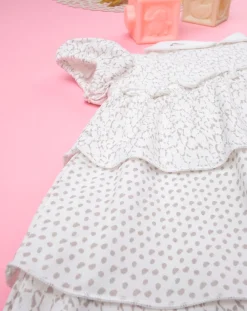 Prenatal Abiti Completi E Tutine-Abito Neonata Jersey Con Balze