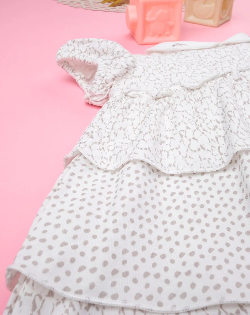 Prenatal Abiti Completi E Tutine-Abito Neonata Jersey Con Balze