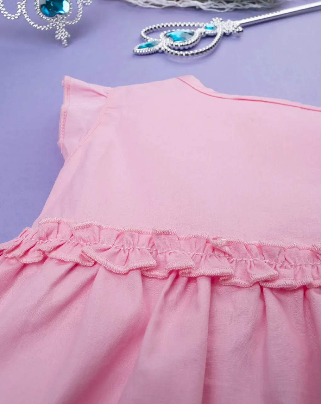 Prenatal Vestiti E Completi-Abito Popeline Bimba Rosa