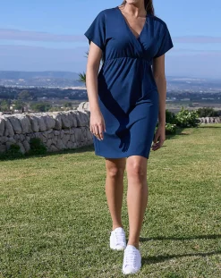 Prenatal Abiti E Completi-Abito Premaman Allattamento Blu