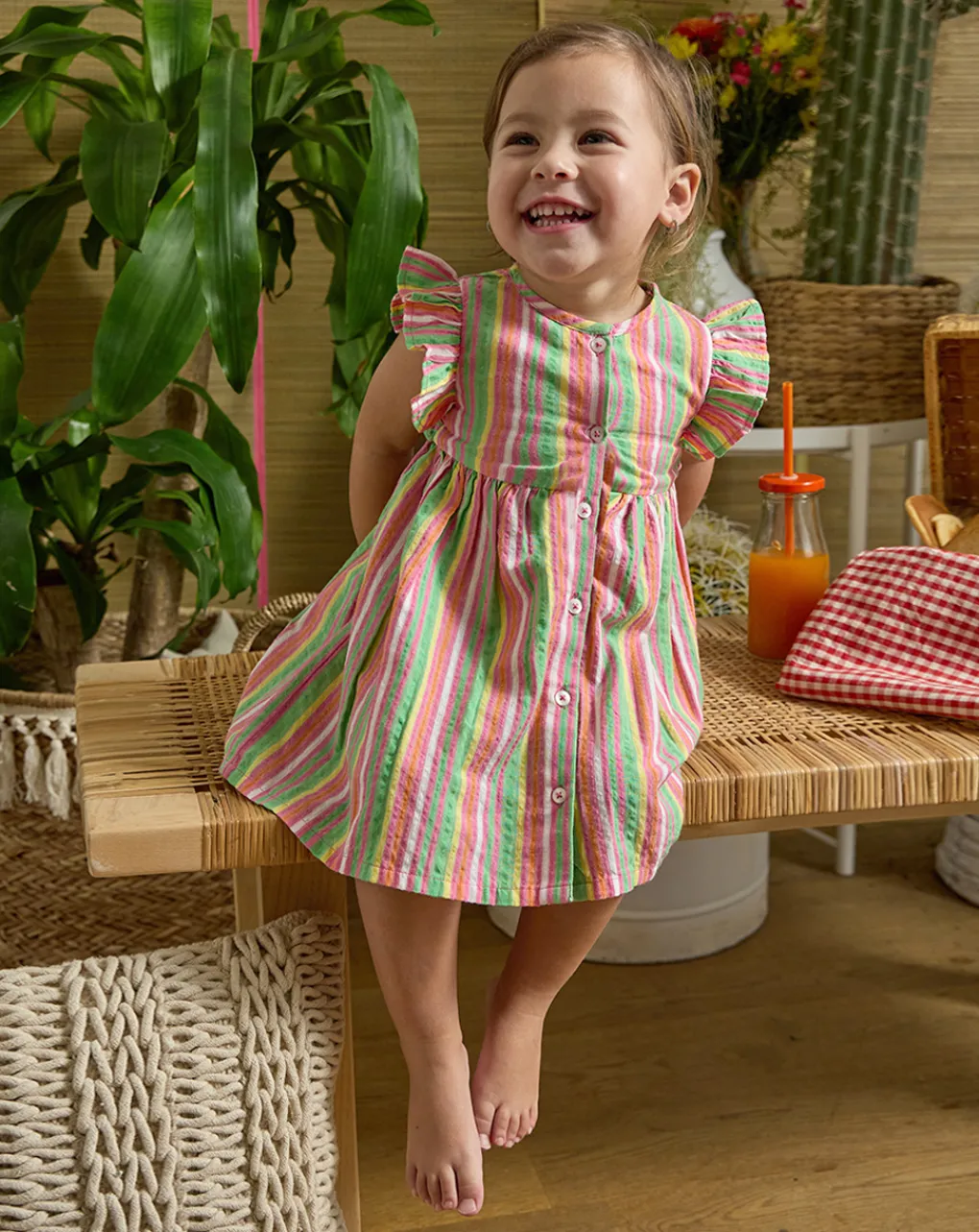 Prenatal Vestiti E Completi-Abito Rigato Sorbet Bimba