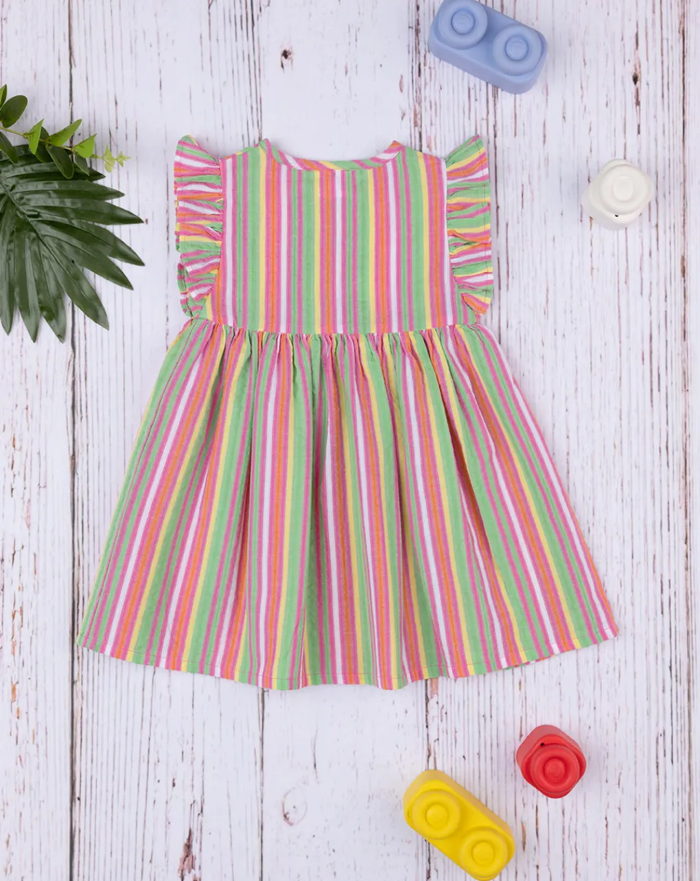 Prenatal Vestiti E Completi-Abito Rigato Sorbet Bimba