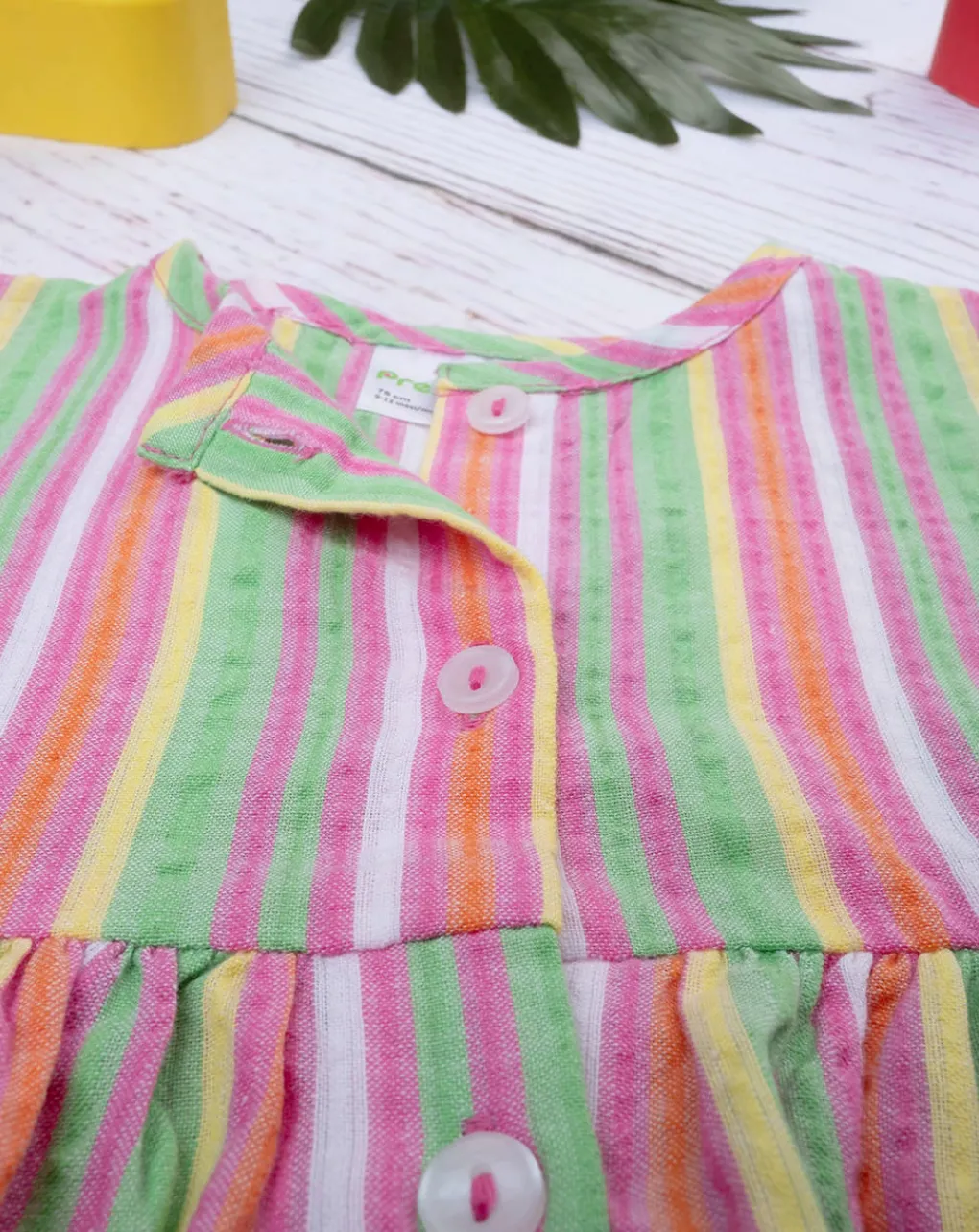 Prenatal Vestiti E Completi-Abito Rigato Sorbet Bimba