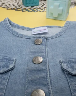 Prenatal Vestiti E Completi-Abito Tencel E Sangallo Bimba