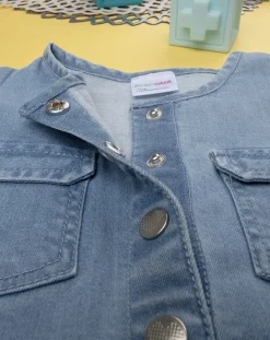 Prenatal Vestiti E Completi-Abito Tencel E Sangallo Bimba