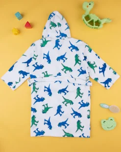 Prenatal Accessori Bambino-Accappatoio Bambino Ciniglia "Dinosauri”