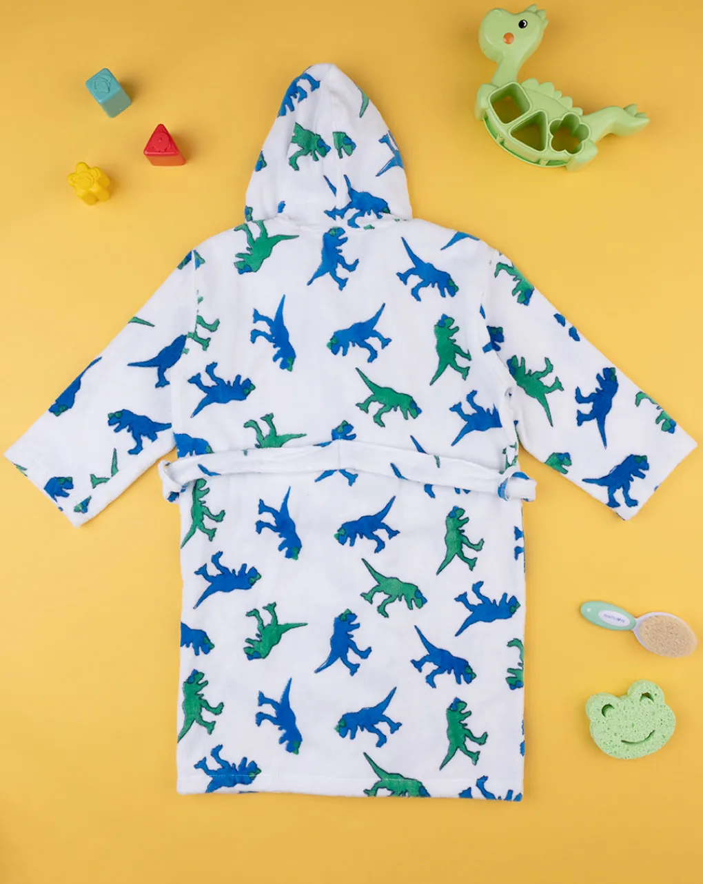Prenatal Accessori Bambino-Accappatoio Bambino Ciniglia "Dinosauri”