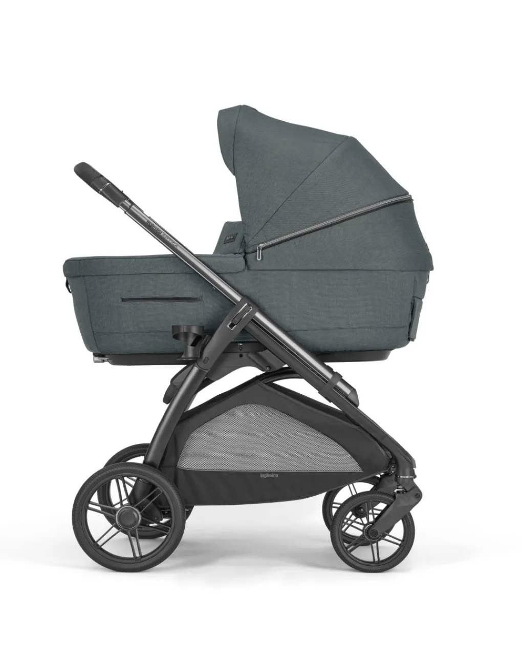 Inglesina Trio E Duo-Aptica System Quattro Colore Emerald Green Con Seggiolino Auto Cab + Telaio Litio -