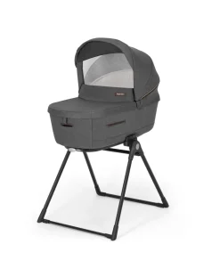 Inglesina Trio E Duo-Aptica System Quattro Colore Velvet Grey Con Seggiolino Auto Darwin Infant Recline + Telaio Palladio -