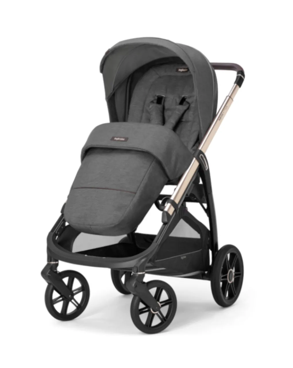 Inglesina Trio E Duo-Aptica System Quattro Colore Velvet Grey Con Seggiolino Auto Darwin Infant E Telaio Palladio -