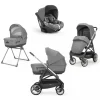 Inglesina Trio E Duo-Aptica System Quattro Colore Kensington Grey Con Telaio Grafite E Seggiolino Auto Cab