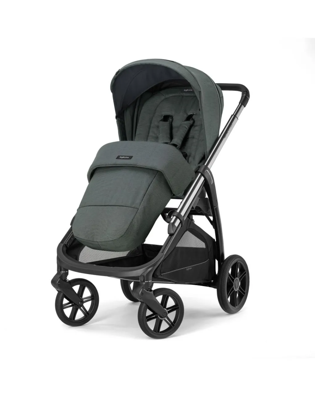 Inglesina Trio E Duo-Aptica System Quattro Colore Emerald Green Con Seggiolino Auto Darwin Infant Recline + Telaio Litio -
