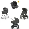 Inglesina Trio E Duo-Aptica Xt System Quattro Con Seggiolino Darwin E Telaio - Colore Magnet Grey -