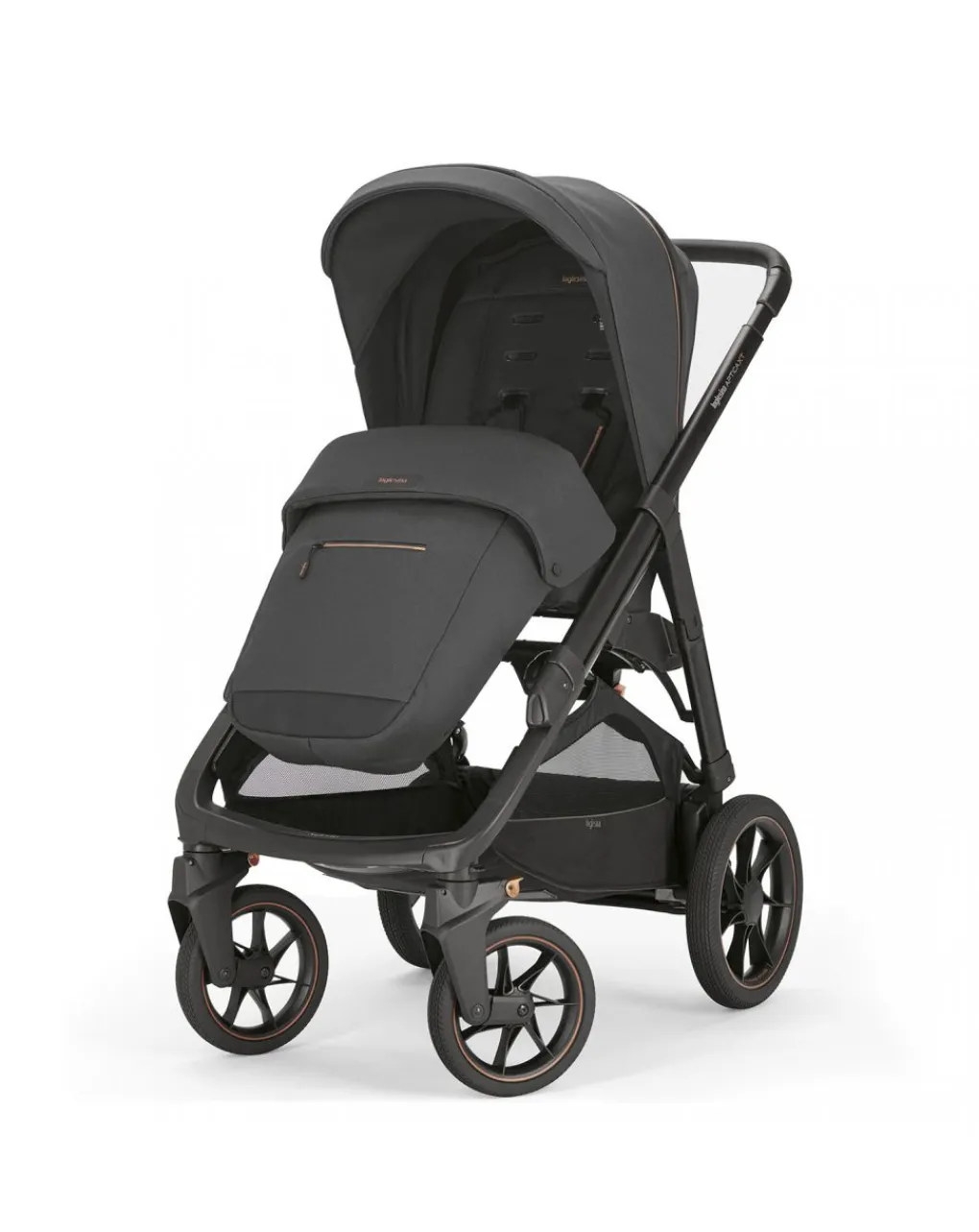 Inglesina Trio E Duo-Aptica Xt System Quattro Con Seggiolino Darwin E Telaio - Colore Magnet Grey -