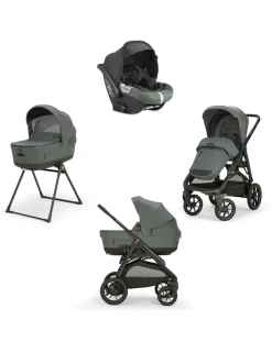 Inglesina Trio E Duo-Aptica Xt System Quattro Con Seggiolino Cab E Telaio - Colore Taiga Green -