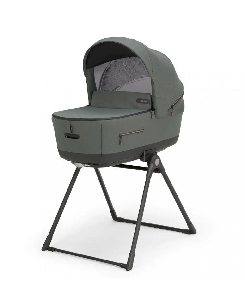 Inglesina Trio E Duo-Aptica Xt System Quattro Con Seggiolino Darwin E Telaio - Colore Taiga Green -
