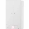 italbaby Armadi-Armadio 2 Ante Bianco My Teddy Rosa