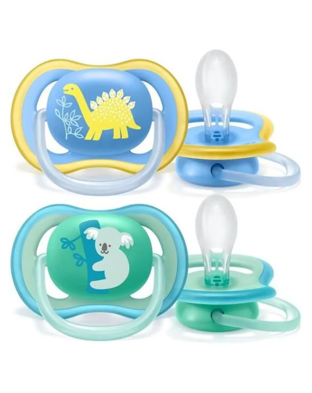 Philips Avent Succhietti-Avent 2 Succhietti Ultra Air - 18M+ Dinosauro/Koala