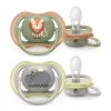 Philips Avent Succhietti-Avent 2 Succhietti Ultra Air 6-18M - Leone/Ippopotamo