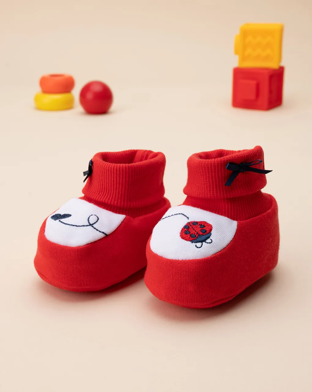 Prenatal Scarpine E Calze-Babbucce Bimba "Coccinella”