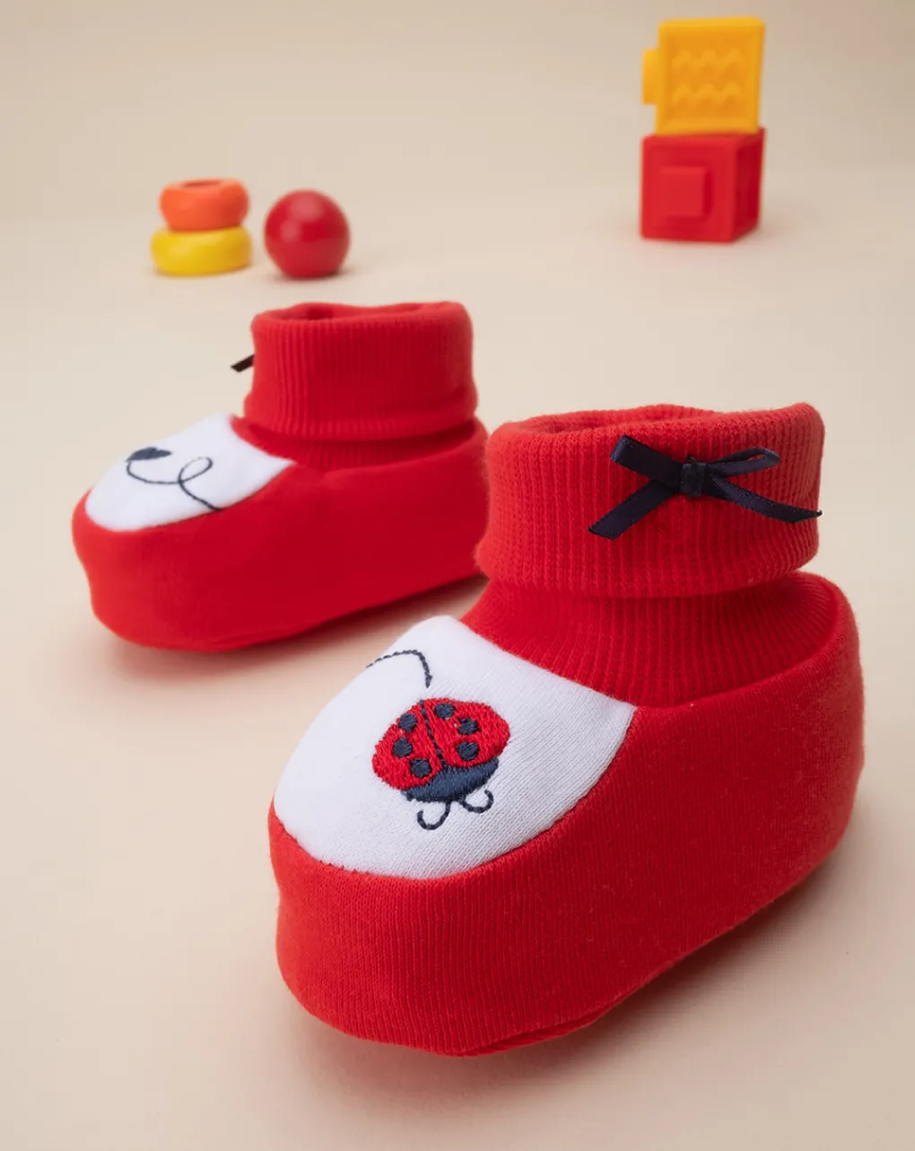 Prenatal Scarpine E Calze-Babbucce Bimba "Coccinella”