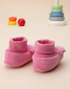 Prenatal Scarpine E Calze-Babbucce Ciniglia "Cuore” Bimba