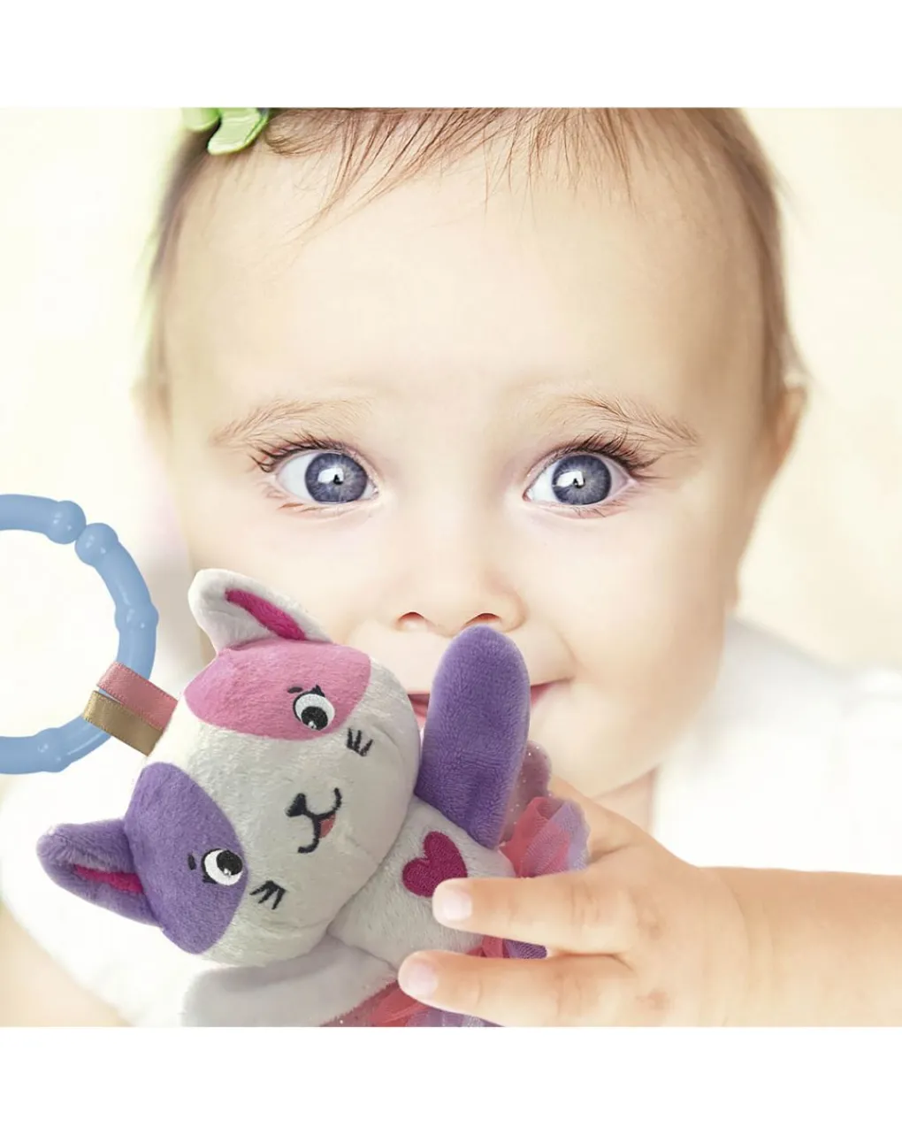 Baby Clementoni Giochi Primi Mesi-- Lovely Cat Sonaglino Morbido Peluche