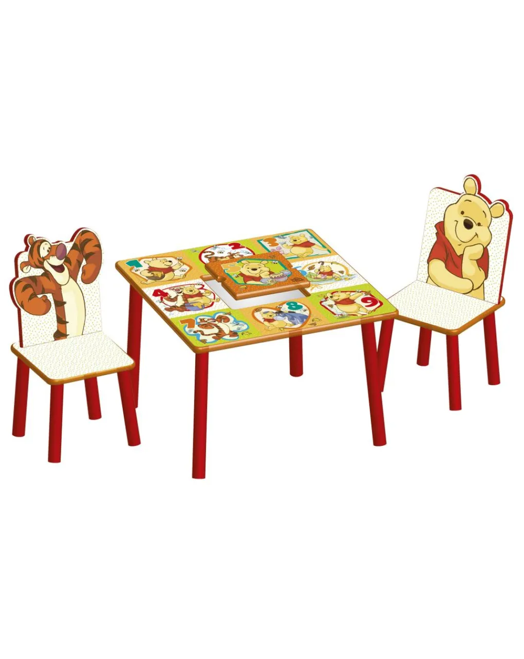 Baby Smile Giochi Interattivi E Prescolari-- Winnie The Pooh Tavolo E Sedie