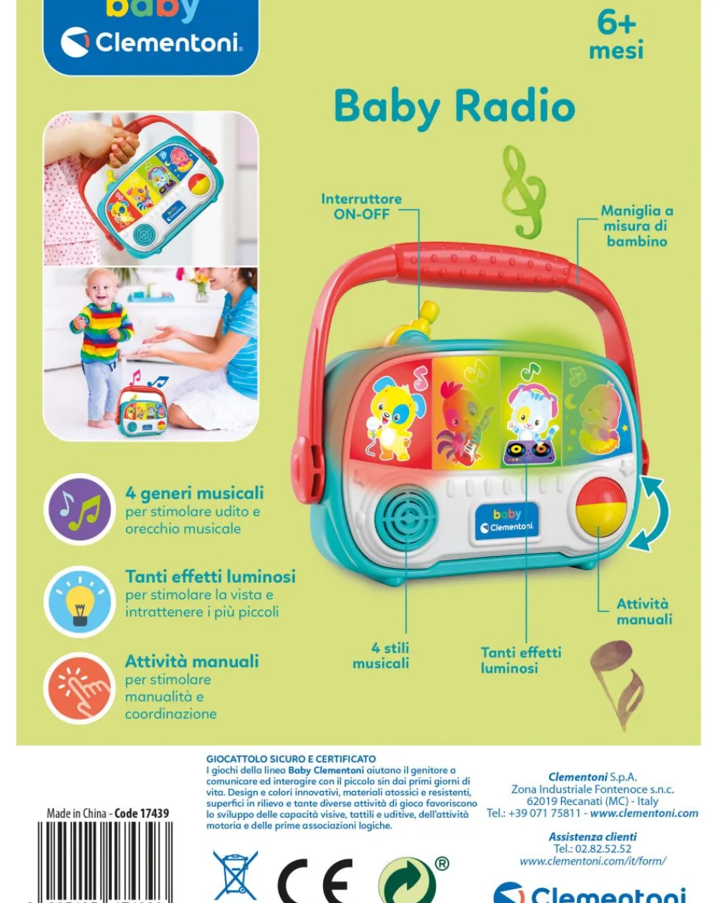 Baby Clementoni Giochi Interattivi E Prescolari-Babyclementoni - Baby Radio
