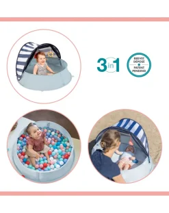 Babymoov Culle E Accessori-Aquani Box Giochi & Piscina Anti-Uv Spf 50+ Mariniere