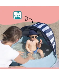 Babymoov Culle E Accessori-Aquani Box Giochi & Piscina Anti-Uv Spf 50+ Mariniere