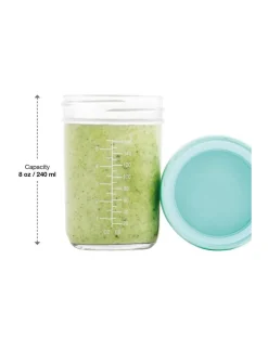 Babymoov Piatti E Posate-Babybols - 4 Vasetti Di Conservazione In Vetro 220 Ml - Ermetici