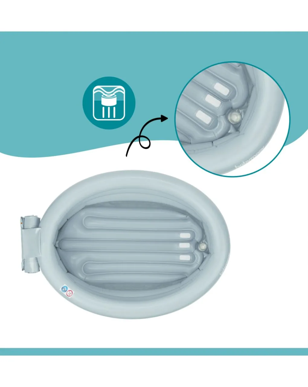 Babymoov Vaschette E Accessori-Vaschetta Gonfiabile Evolutiva Aquadots