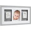 Pearhead Complementi D'Arredo-Babyprints Deluxe Wall Frame Grey