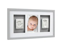 Pearhead Complementi D'Arredo-Babyprints Deluxe Wall Frame Grey
