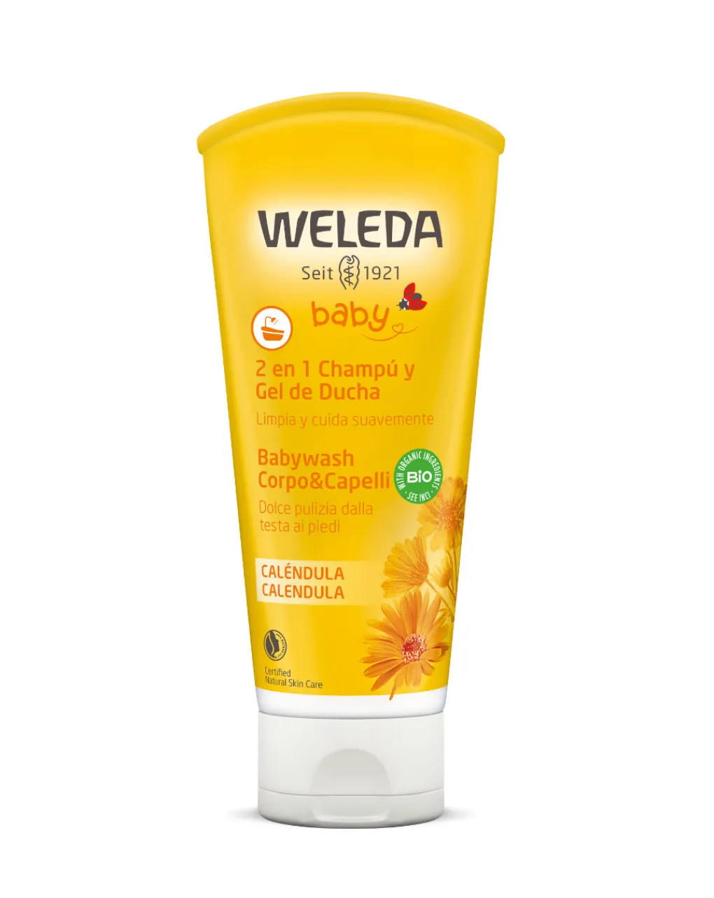 Weleda Saponi E Bagnoschiuma-Babywash Corpo & Capelli Calendula 200 Ml