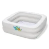 Bestway Secchielli E Giochi Mare-Bagnetto Baby Tub Quadrato Con Fondo Gonfiabile 86X86X25 Cm. Adatto Ai Box Doccia -