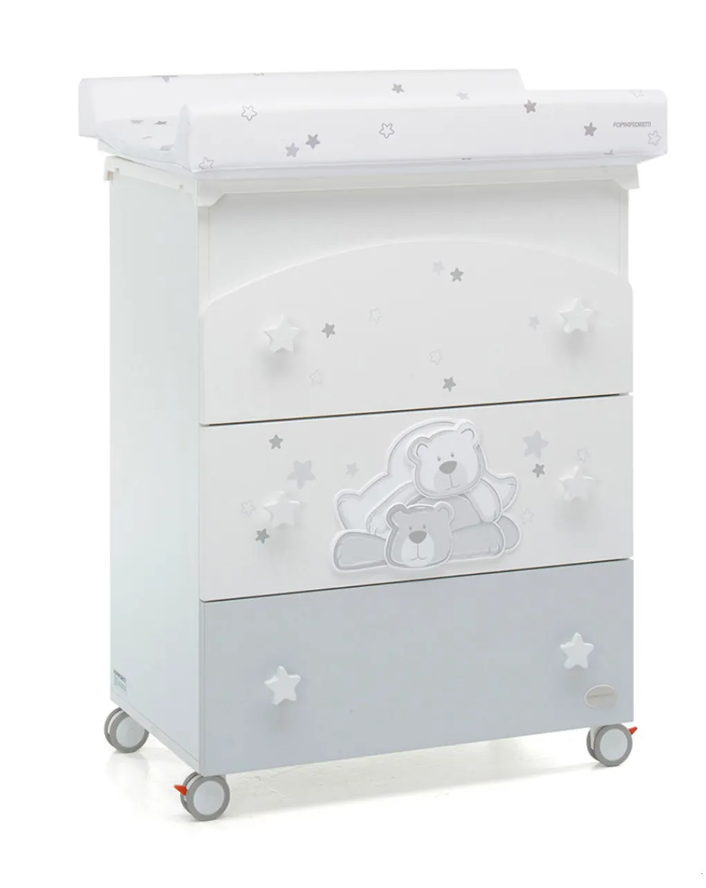 Foppapedretti Cassettiere Fasciatoio-Bagnetto Cassettiera Dolce Stella Bianco
